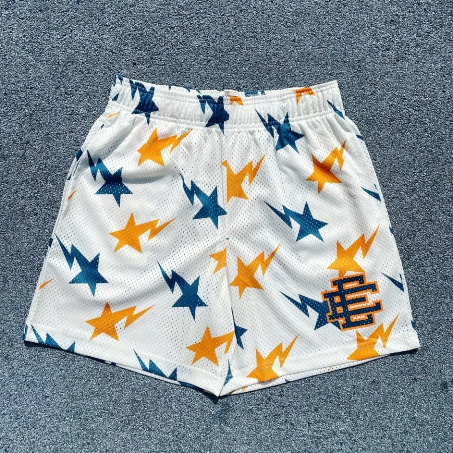 Eric Emanuel Shorts: Bold Style, Breathable Comfort, and Signature 'EE' Branding