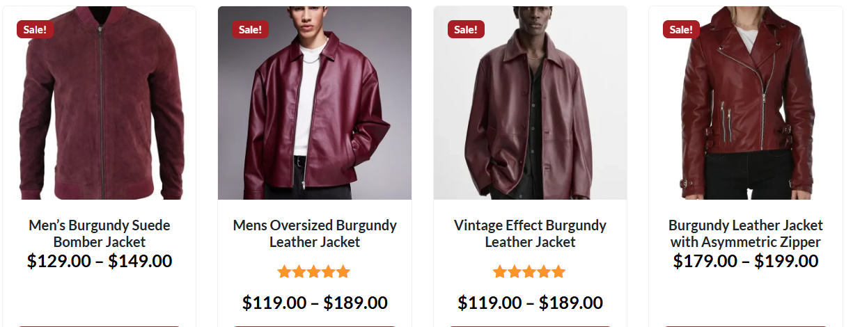 The Versatile Charm of Burgundy Leather Jackets for Every Season